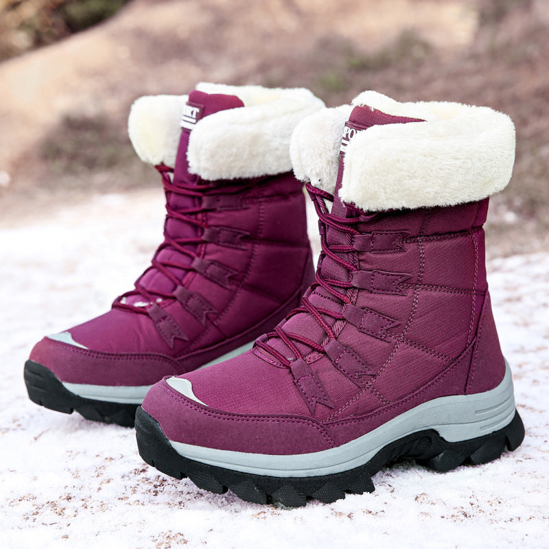 Damen Isolierte Winterstiefel mit rutschfester Sohlenkonstruktion und kuscheligem Innenfutter Drune