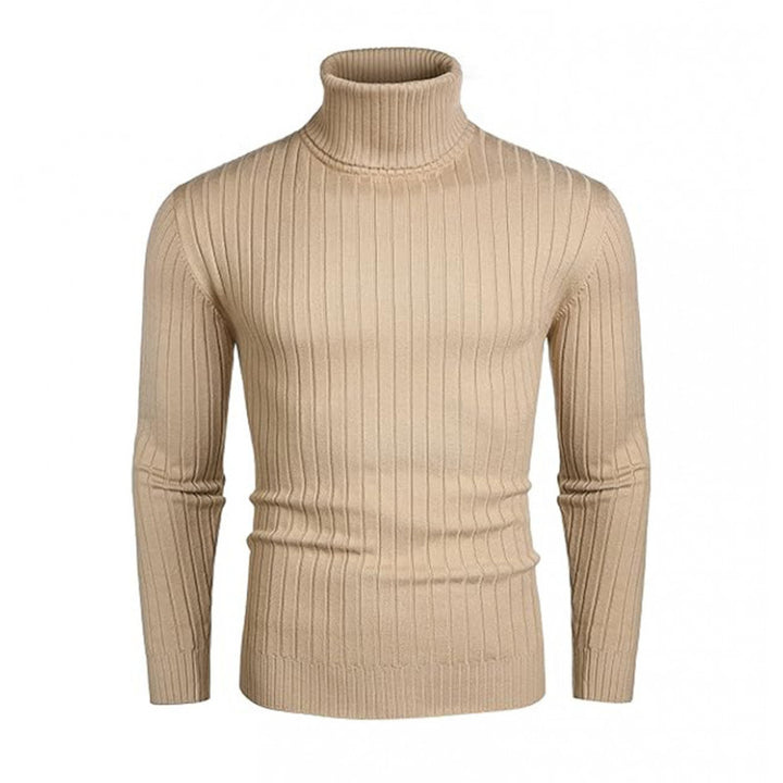 Herren Hochwertiger Rollkragenpullover mit feiner Rippenstruktur Drune