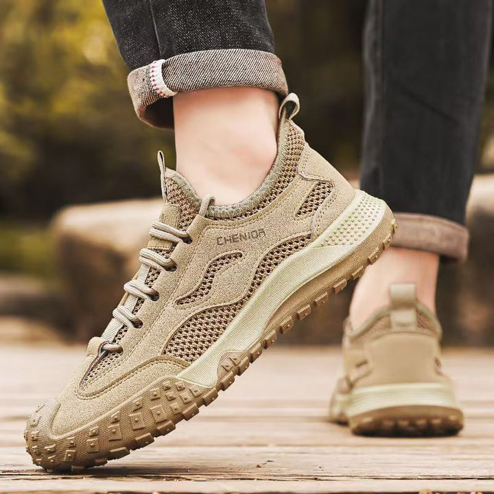 Damen Outdoor-Sneaker mit rutschfester Sohle und atmungsaktiver Netzstruktur Drune