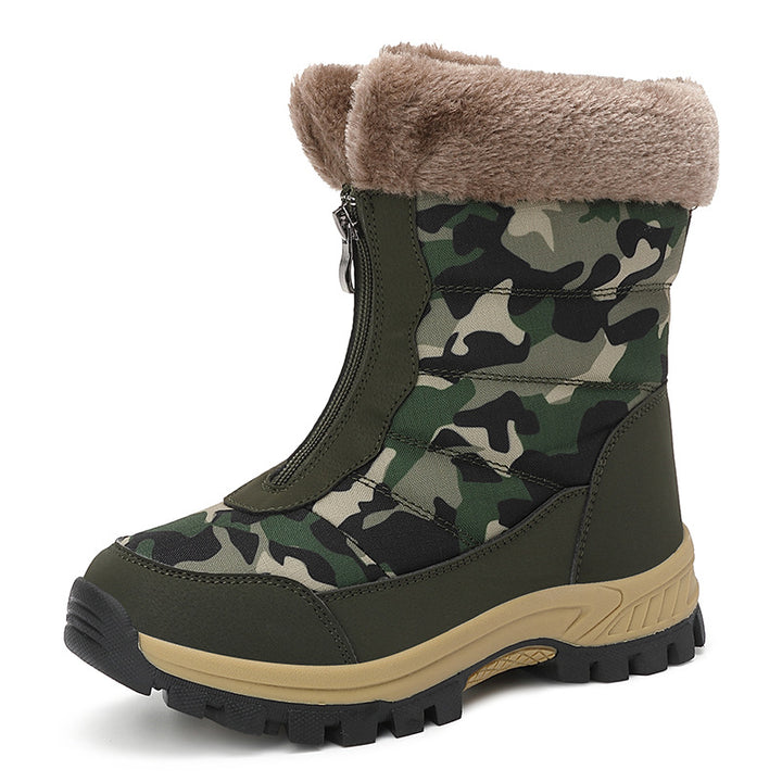 Damen isolierte Winterstiefel mit rutschfester Sohle und kuscheligem Innenfutter Drune
