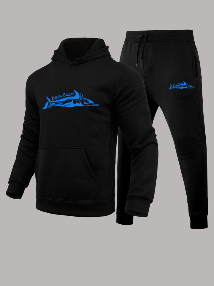 Damen Kapuzenpullover und Jogginghose Set mit kreativem Tiermotiv Drune