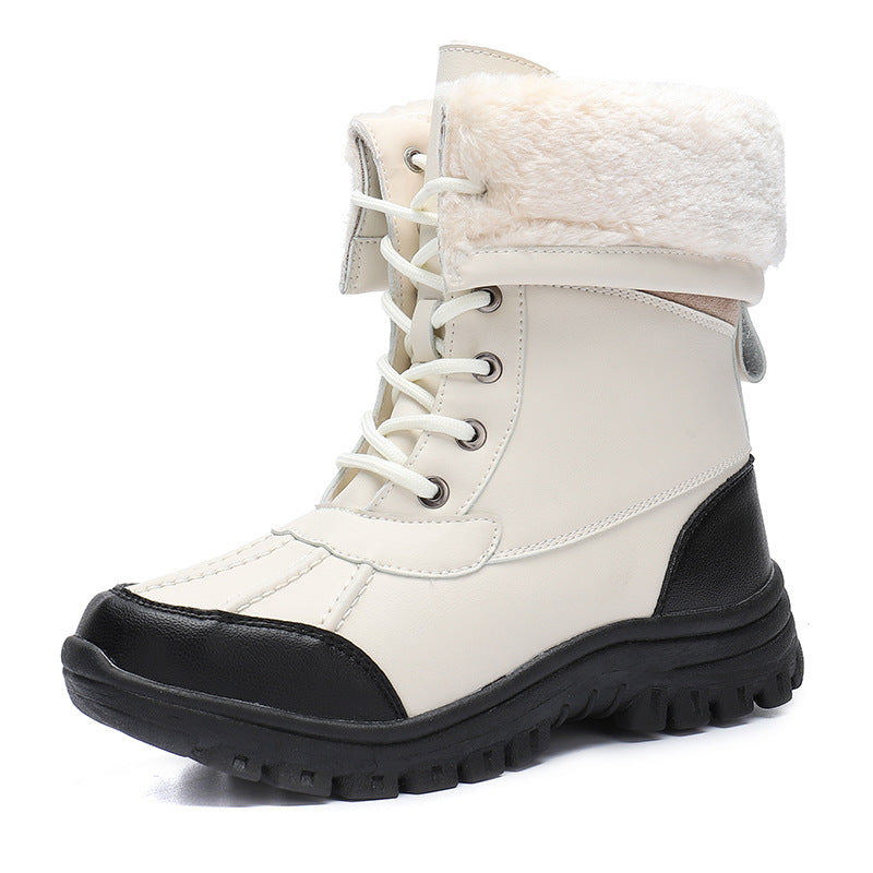 Damen Gefütterte Winterstiefel mit rutschfester Sohle und isolierendem Innenfutter Drune