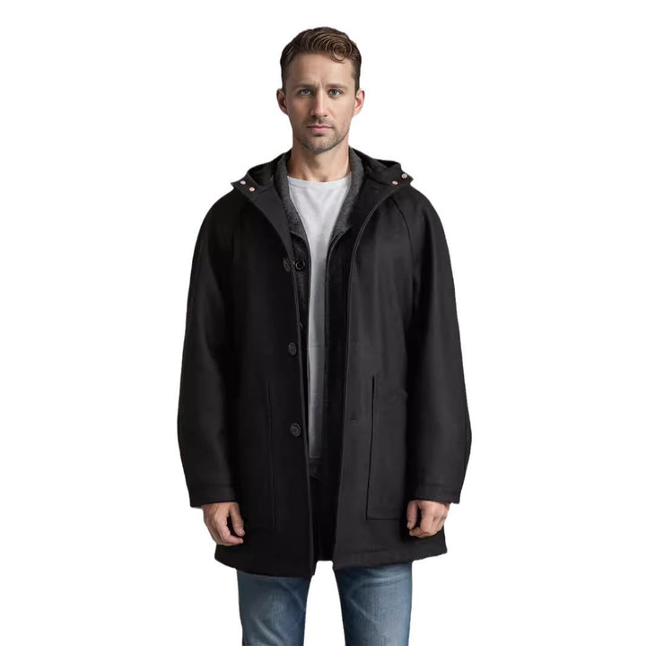 Herren bequeme Alltagsjacke mit kapuze Drune
