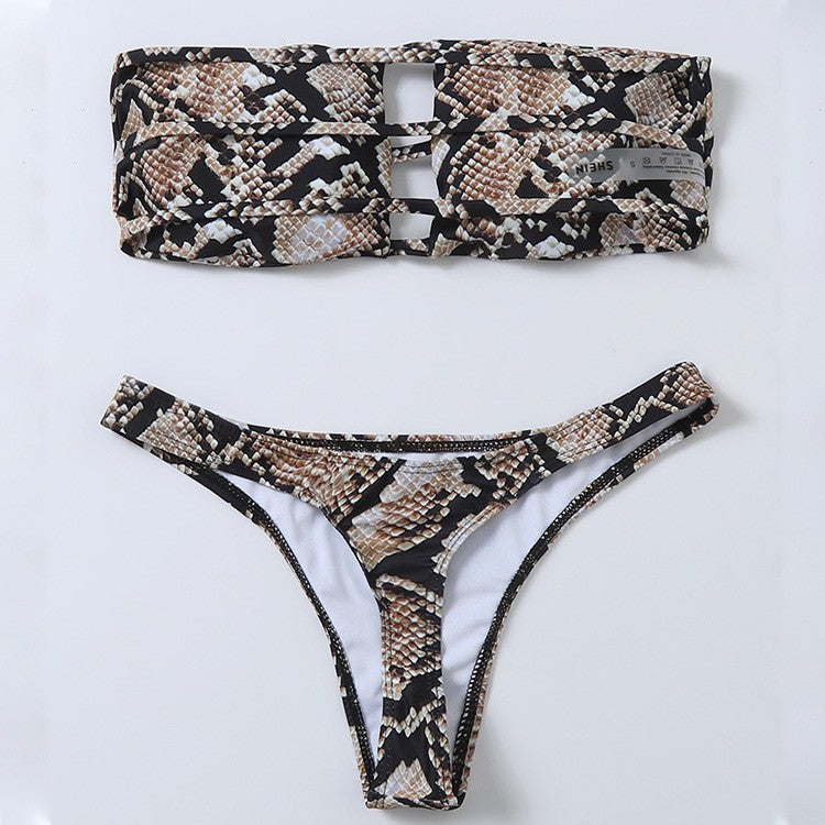 Damen Bandeau-Bikini mit innovativem Cut-Out Drune
