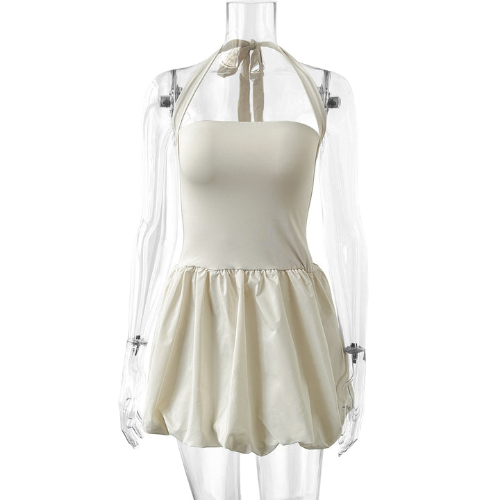 Damen Kleid mit schulterfreiem Design und lässigem Rock Drune