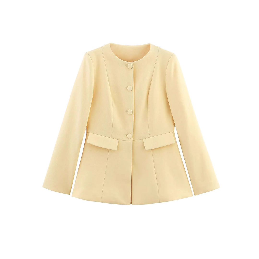 Damen modische Kurzjacke mit strukturiertem Design Drune