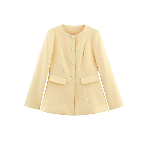 Damen modische Kurzjacke mit strukturiertem Design Drune