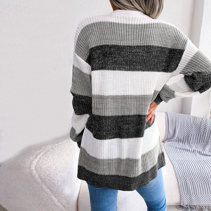 Drune | Gestreifte Strickjacke für Stilvolle Outfits