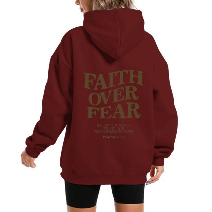 Damen Kapuzensweater mit motivierendem Schriftzug und bequemem Schnitt Drune
