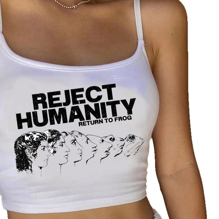 Damen Bandeau-Oberteil mit kreativem Grafikdruck Drune