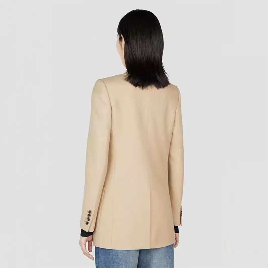 Damen Doppelt abgestimmter Blazer Drune