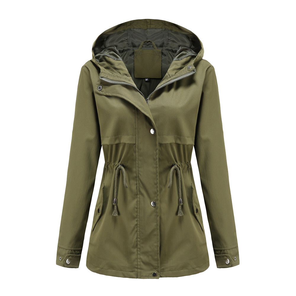 Damen funktionale Übergangsjacke mit verstellbarem Taillenbündchen Drune