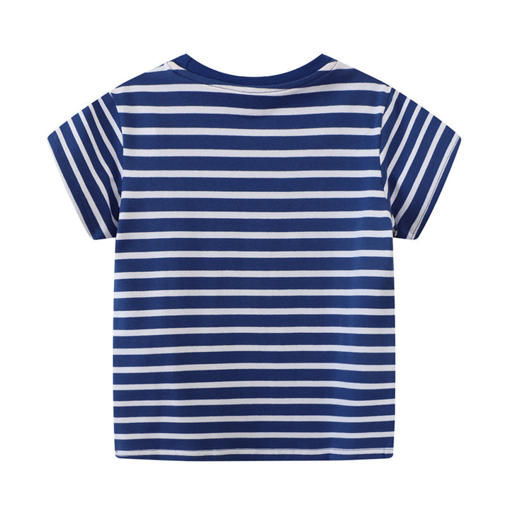 Jungen T-Shirt mit tierischem Motiv und verspieltem Fahrzeugdesign Drune