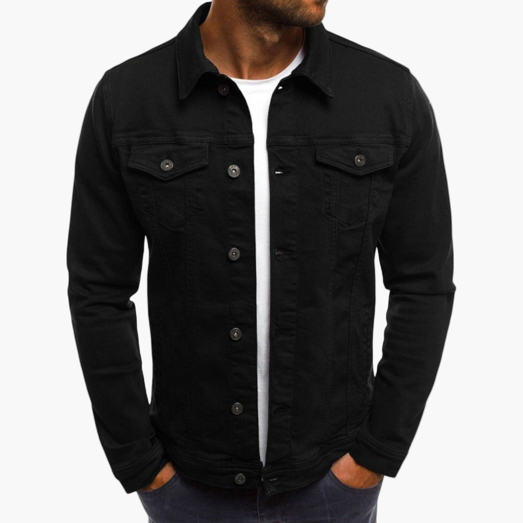 Drune | Jeansjacke Slim Fit - Klassischer Freizeit-Look für Alltag und Arbeit