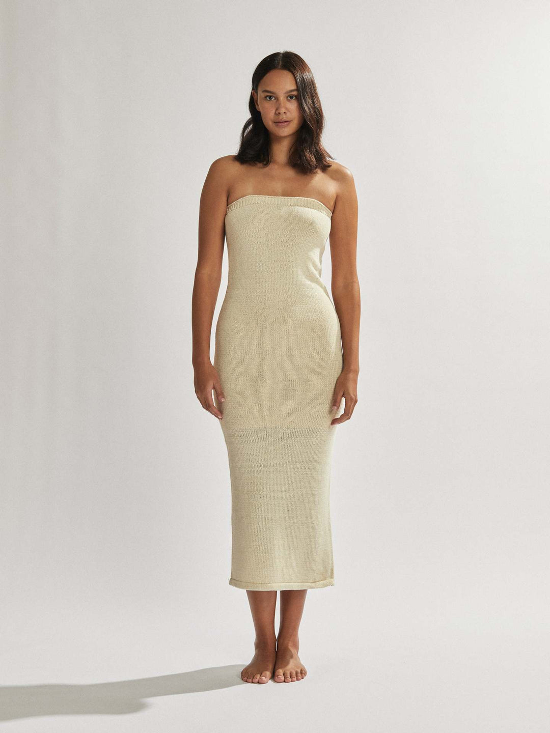 Damen luftiges Maxikleid im minimalistischen Design Drune