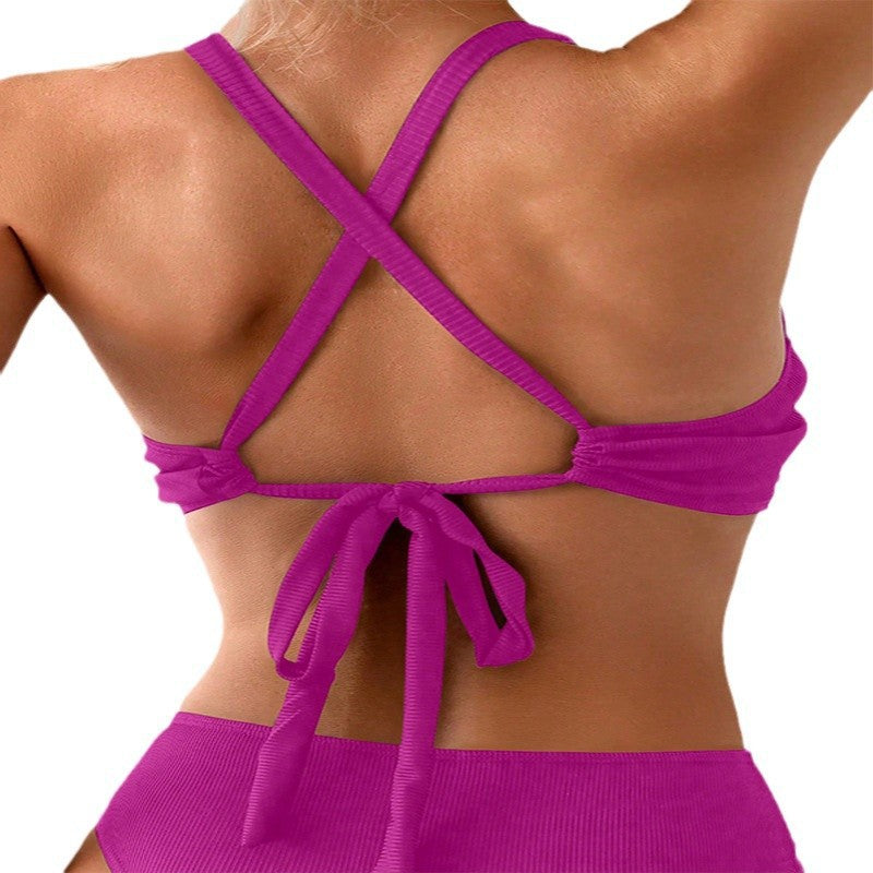Damen Crop-Top Bikinioberteil Drune