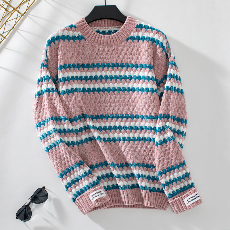 Drune | Gestreifter Strickpullover Mit Modernem Stil