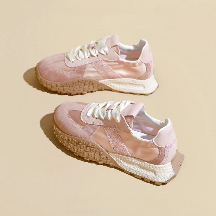 Damen Sportliche Sneakers mit glitzernden Akzenten und futuristischem Design Drune
