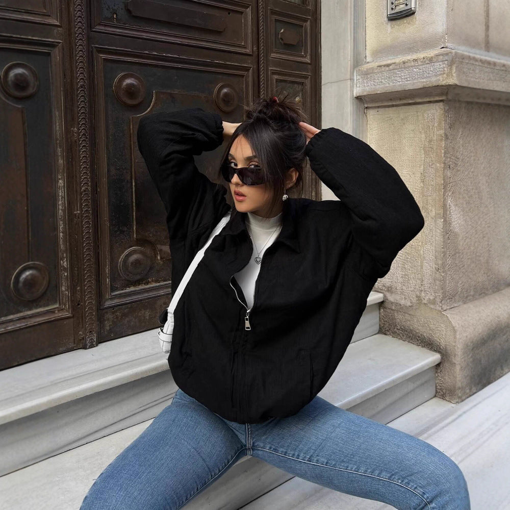 Damen modische und lässigeOversized Jacke Drune