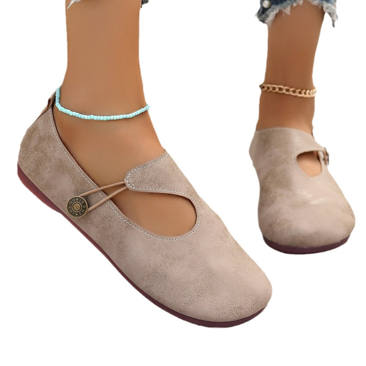 Damen elegante Mary Jane Ballettschuhe Drune