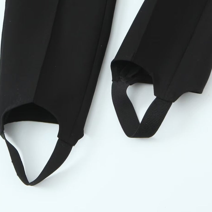 Damen elegante Hochwasser-Hose mit praktischen Schlitzdetails und hochwertiger Verarbeitung Drune