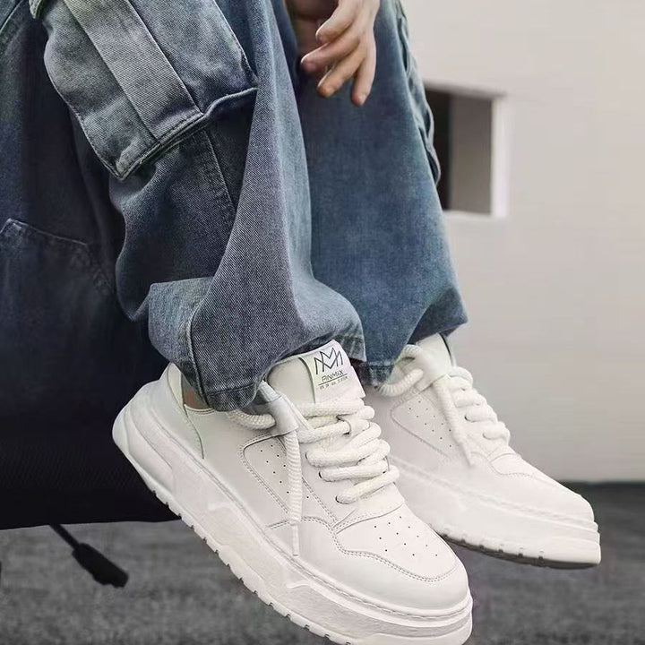 Damen modische Sneaker mit hoher Plateausohle Drune