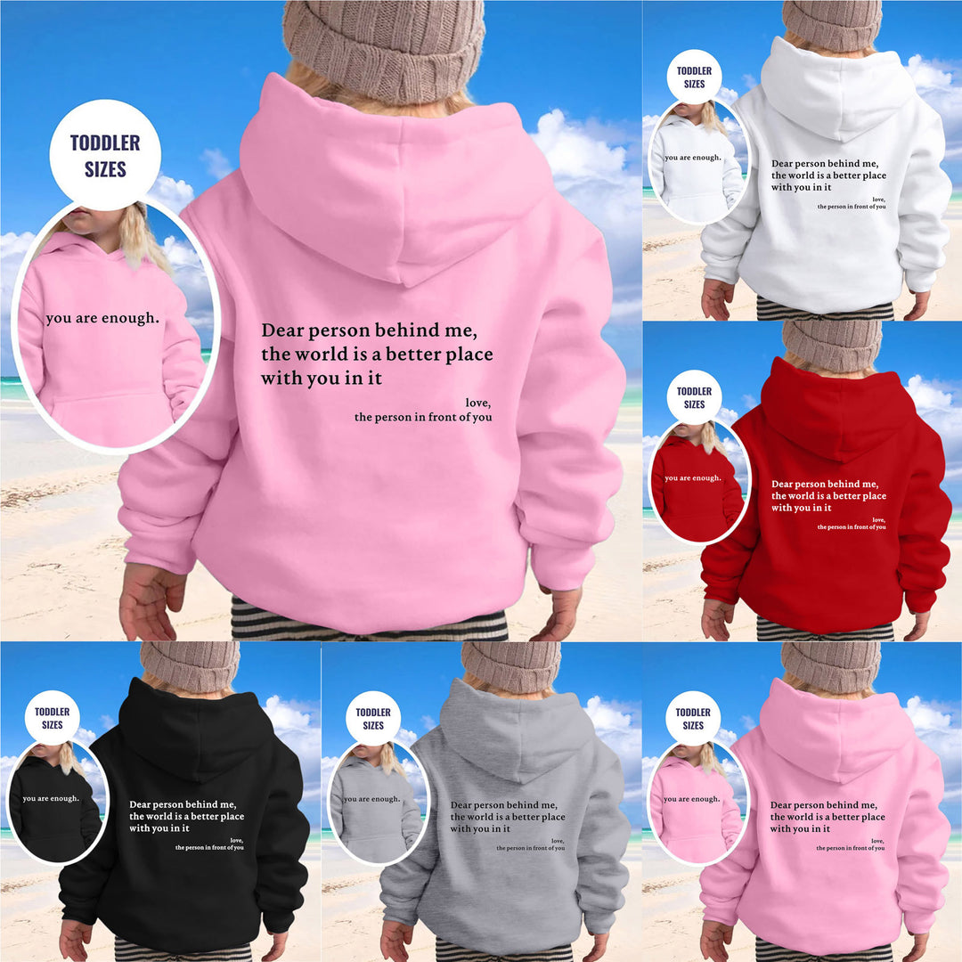 Damen Kapuzenpullover mit motivierendem Schriftzug und lässigem Schnitt Drune