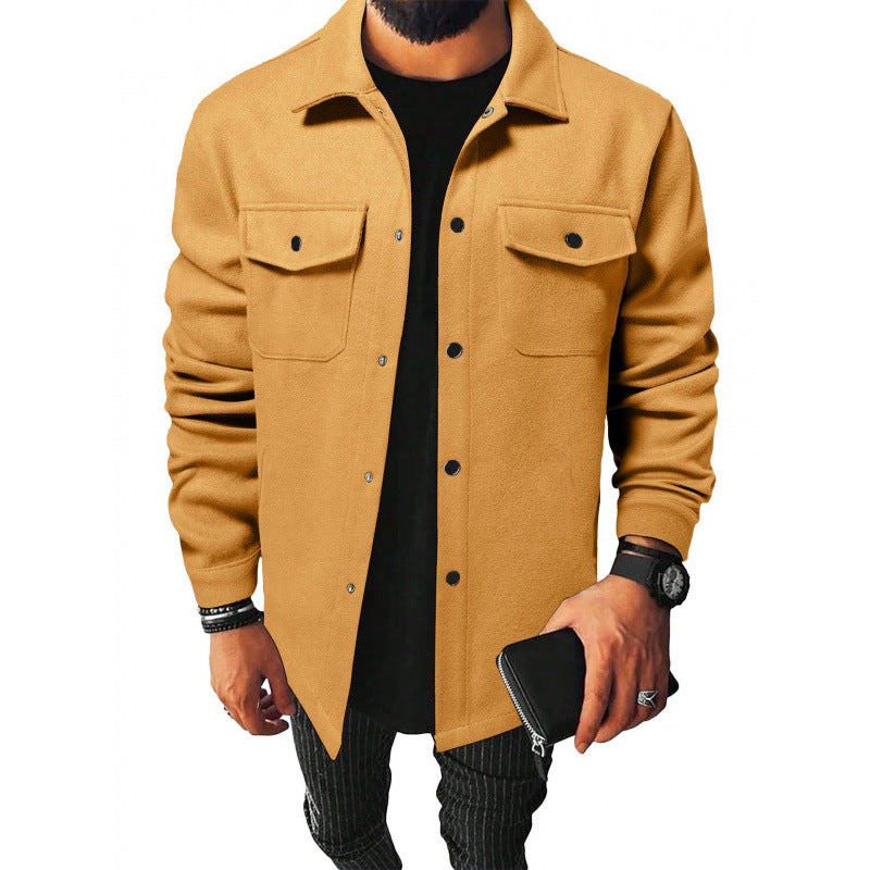 Herren stylische und warme Flanelljacke Drune