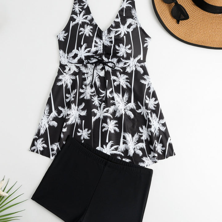 Damen Tankini-Set mit floralen Akzenten und bequemen Shorts Drune