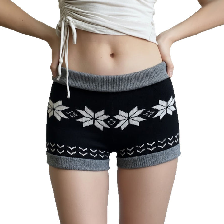 Damen Weite Freizeit-Hosen mit elastischem Bund und auffälligen Streifen Drune