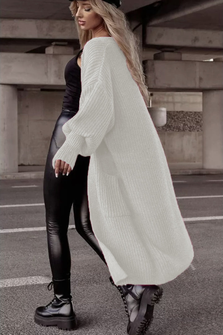 Damen Grobstrickmantel im lässigen Oversized-Stil mit tiefen Taschen Drune