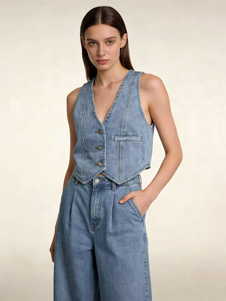 Damen Jeansexperience Weste Drune