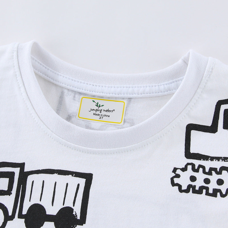 Jungen T-Shirt mit lustigem Baustellenmotiv Drune