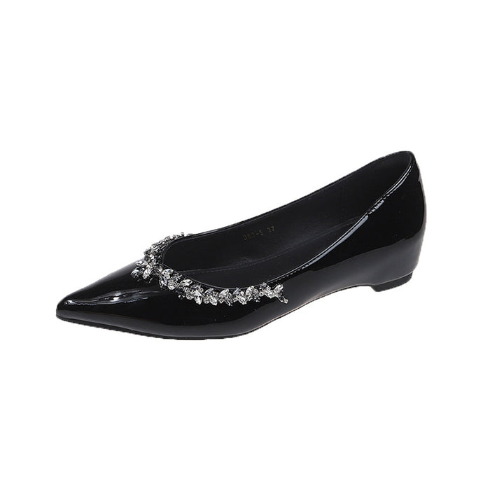 Damen elegante verarbeitete spitze Ballerinas Drune
