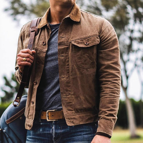 Herren Baumwolljacke mit praktischen Taschen und modernem Schnitt Drune