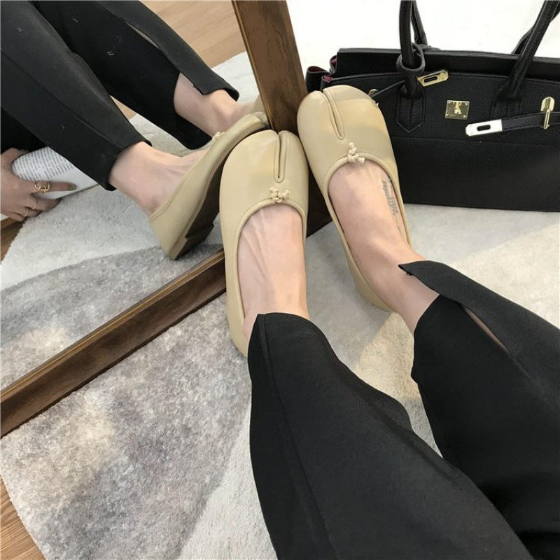 Damen Ballerinas mit eleganter Schlitz-Details und bequemer Innensohle Drune
