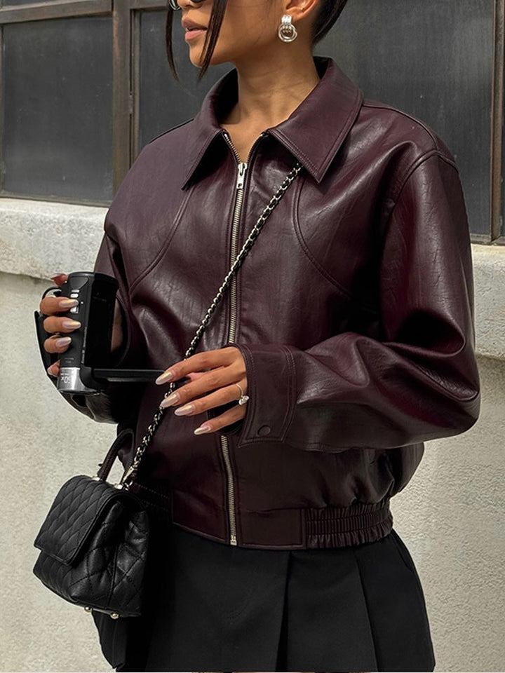 Damen Oversized Übergangsjacke mit nahtlosem Design und praktischen Taschen Drune