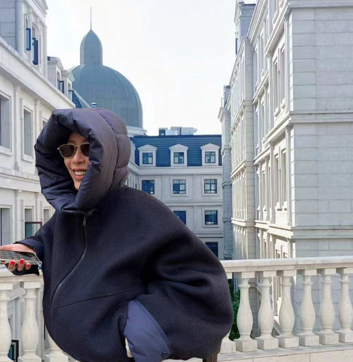 Damen modische Übergangsjacke mit kuscheliger Innenseite und verstellbarem Saum Drune
