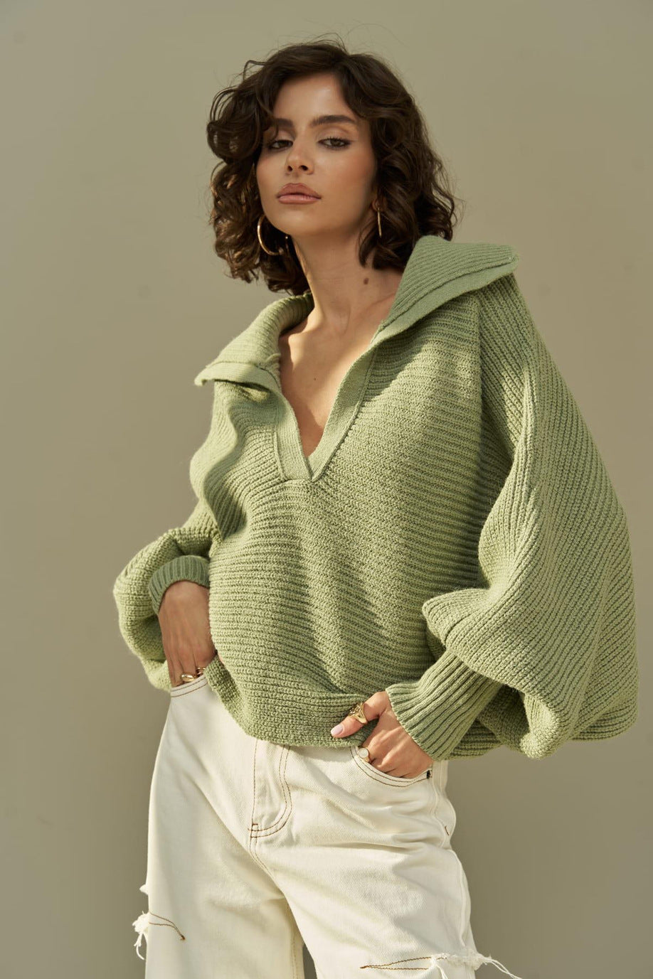 Damen Kuscheliger Oversized Pullover Drune