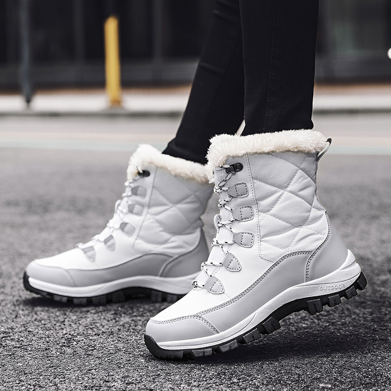 Damen Winterstiefel mit isolierender Fütterung und rutschfester Sohle Drune