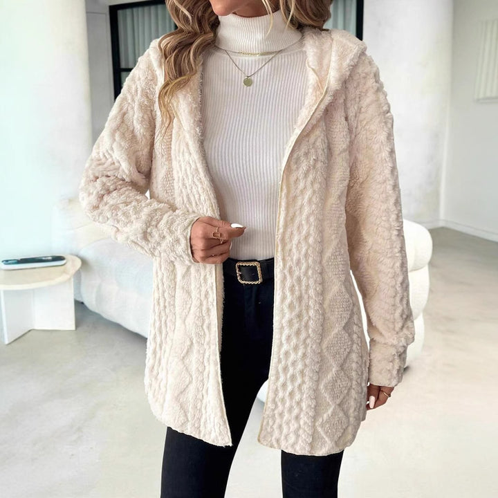 Damen Fleece-Jacke mit luxuriösem samtigem Touch Drune