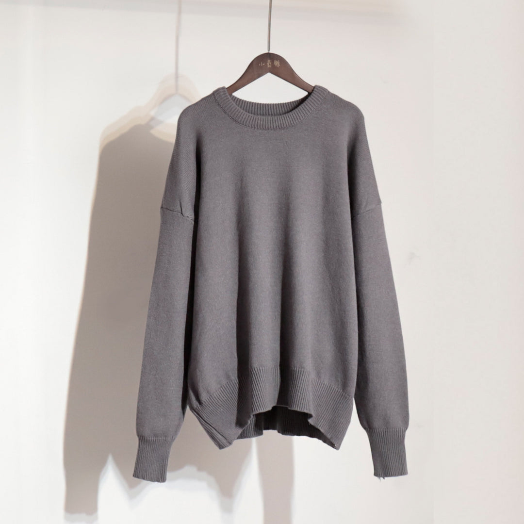 Damen Oversized Pullover mit strukturiertem Strickmuster Drune