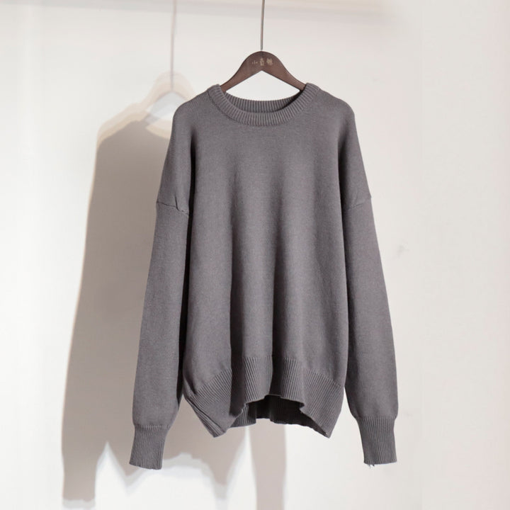 Damen Oversized Pullover mit strukturiertem Strickmuster Drune
