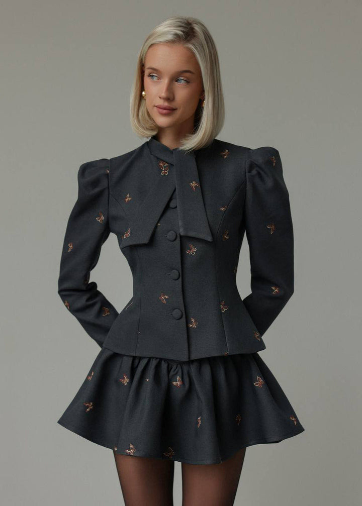 Drune | Puffärmeljacke und Rock-Set