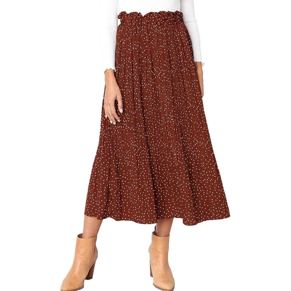Damen Maxirock mit modischem Animal Print Drune