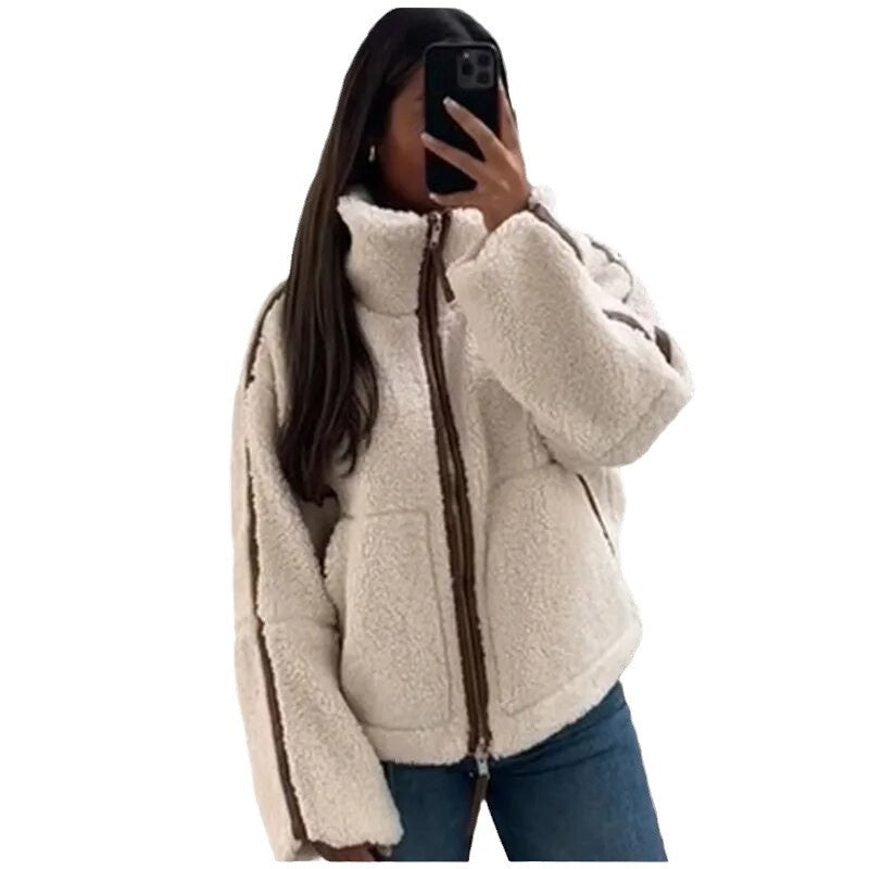 Damen kuscheliger Outdoor-Fleece-Jacke Drune