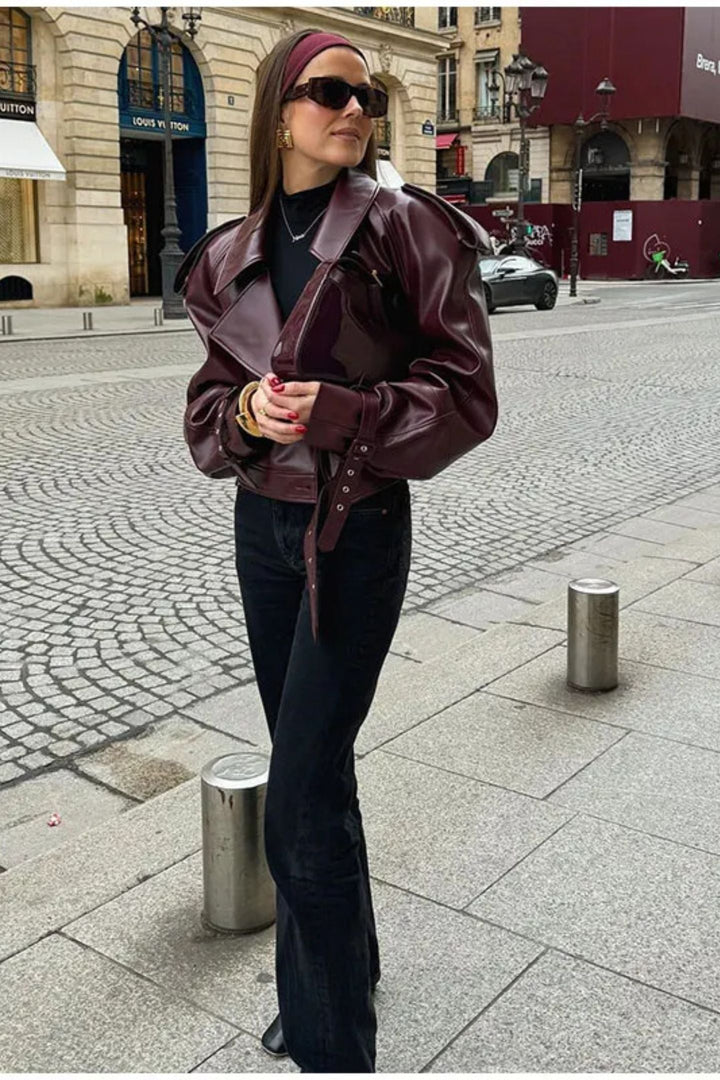 Drune | Kunstleder Bequeme Jacke