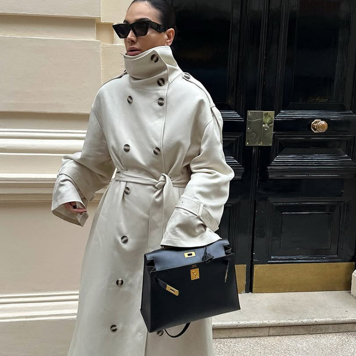 Damen luxuriöser Trenchcoat mit durchdachten Details Drune