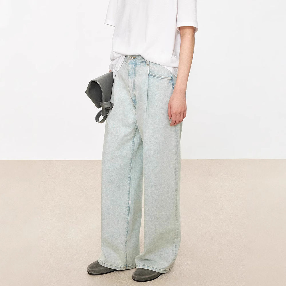 Damen Weit geschnittene Mom-Jeans Drune