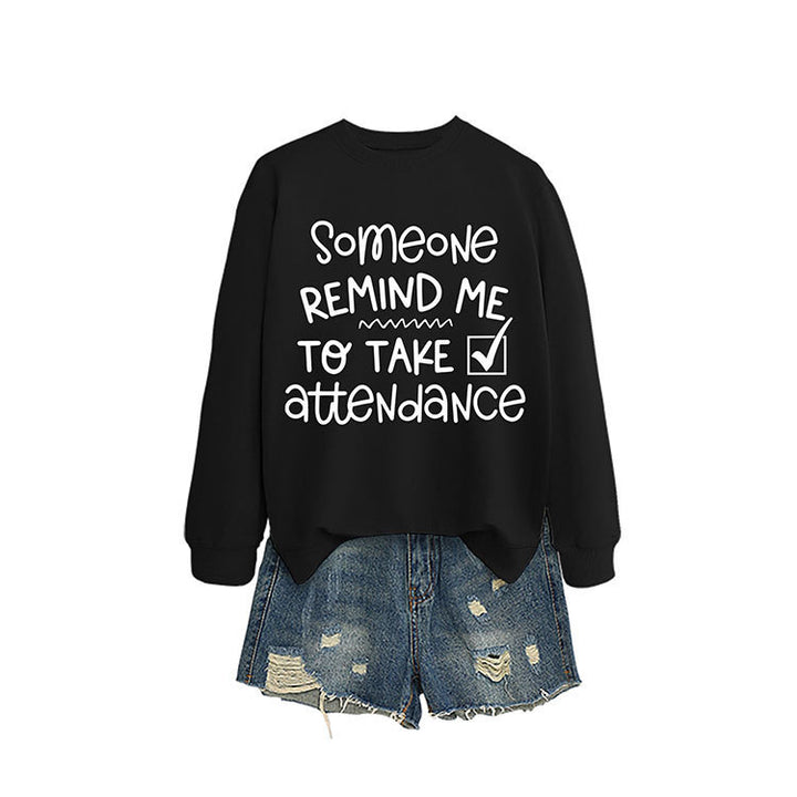 Damen Sweatshirt mit witzigem Motiv und inspirierendem Schriftzug Drune